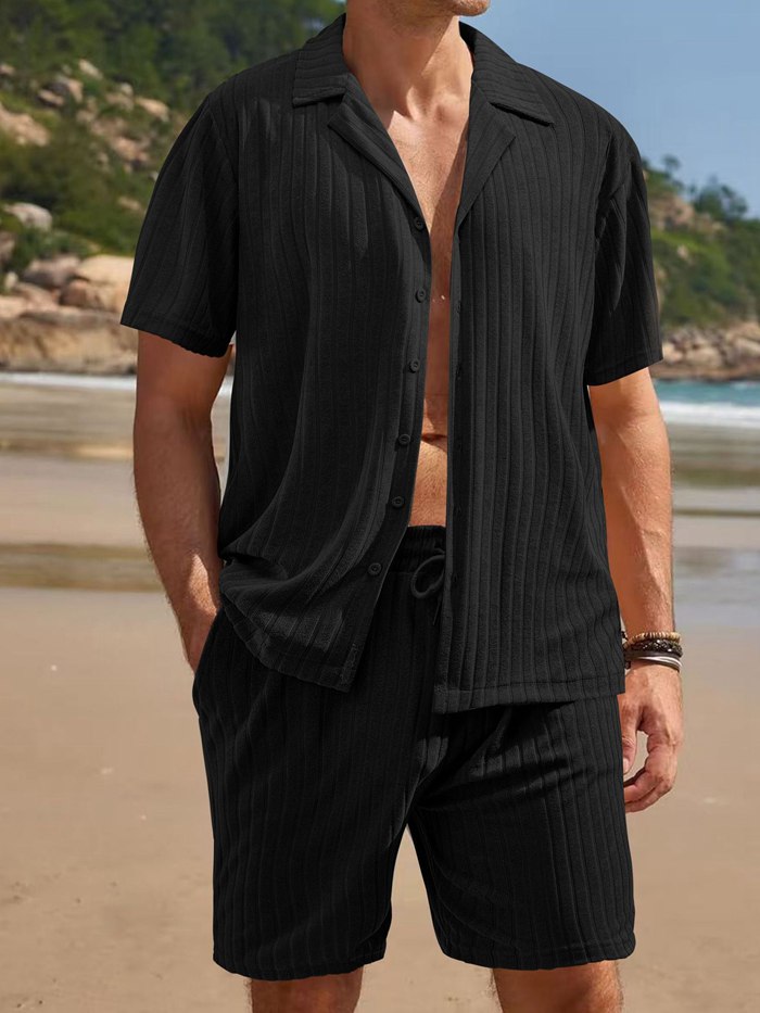 ジャージ 大きいサイズ 上下セット メンズ  アロハシャツ ハーフパンツ ゴルフウェア |  | 07