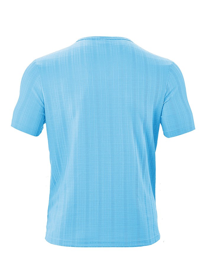 Tシャツ 半袖 トップス ヘンリーネック メンズ 夏 無地 通勤 Vネック ゴルフウェア フィットネス |  | 14