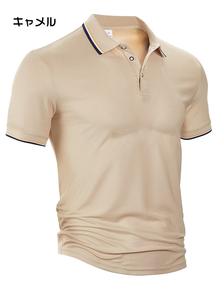ポロシャツ 半袖 メンズ ゴルフシャツ ドライ 男性 ビジネス ゴルフウェア トップス |  | 04