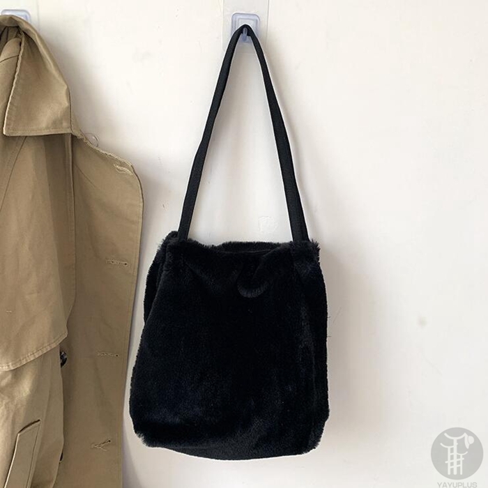 ショルダーバッグ ファー トートバッグ カバン レディース 無地 ファーバッグ レディースカバン ふわふわ 肩掛け もこもこ 可愛い 秋冬 代引不可 |  | 01