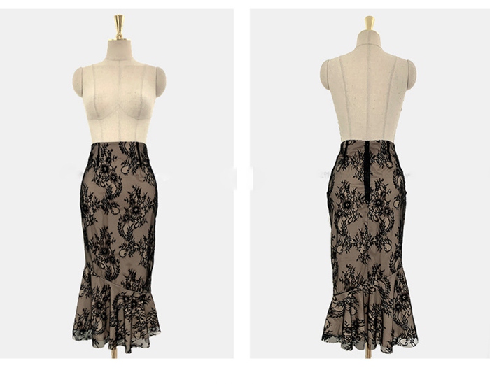 セットアップ タイト 韓国風 レース タイトスカート お嬢様 OL 上品 オフィス 披露宴 二次会 結婚式 入学 |  | 18