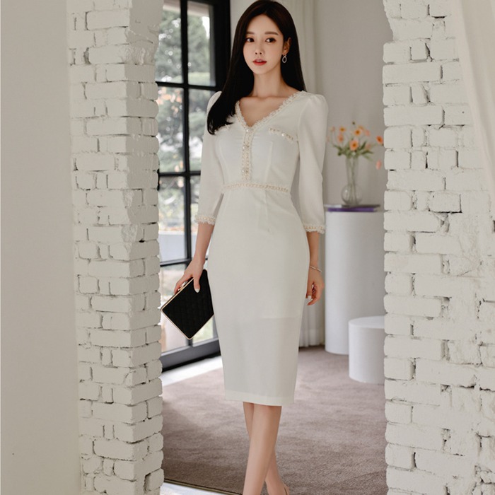 パーティドレス 大人 セクシー ワンピース フォーマル ドレスワンピ 着痩せ スリム 細見え 美シルエット |  | 03