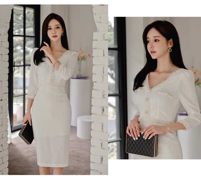 パーティドレス 大人 セクシー ワンピース フォーマル ドレスワンピ 着痩せ スリム 細見え 美シルエット |  | 06