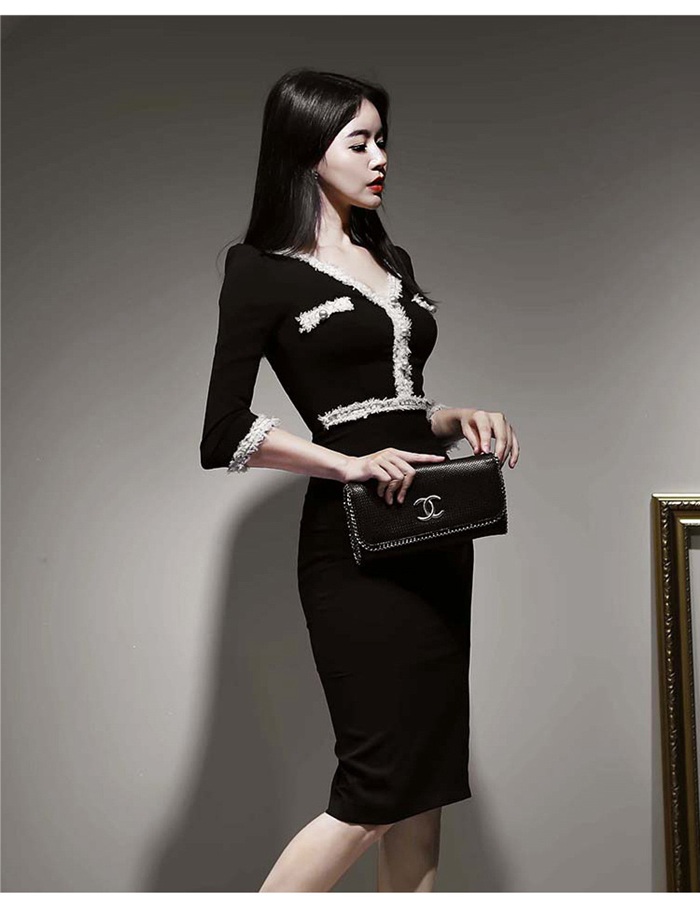 パーティドレス 大人 セクシー ワンピース フォーマル ドレスワンピ 着痩せ スリム 細見え 美シルエット |  | 07