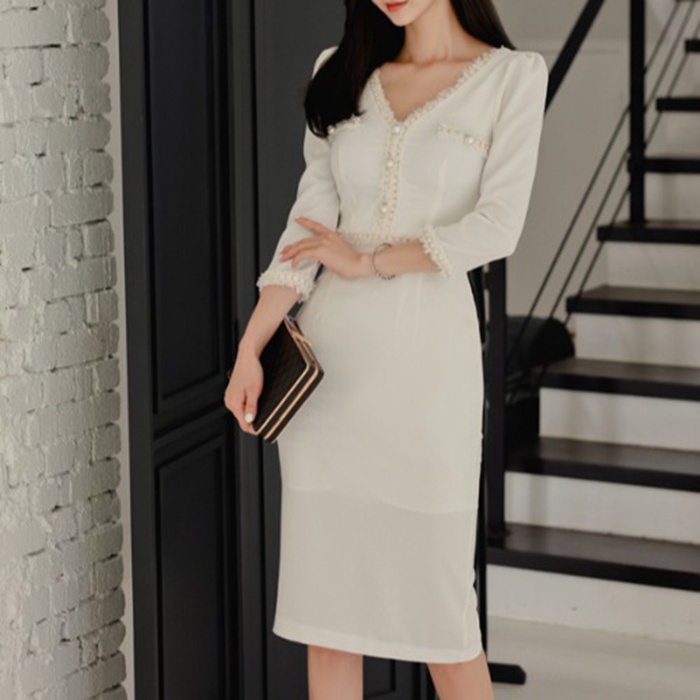 パーティドレス 大人 セクシー ワンピース フォーマル ドレスワンピ 着痩せ スリム 細見え 美シルエット |  | 01