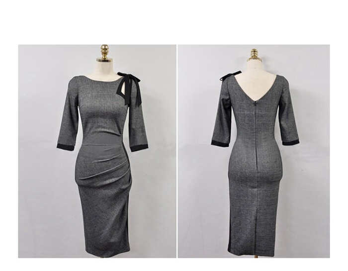 タイトワンピース フォーマル 入学式 入園式 卒業式 ママ 40代 結婚式ワンピース ひざ丈 7分袖 お嬢様 セ |  | 01