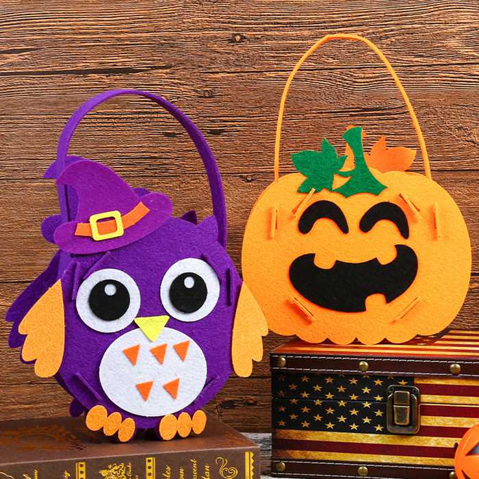 ハロウィン バッグ DIY 不織布 グッズ 手提げ袋 ミニバッグ トートバッグ 手芸キット お菓子袋 ギフトバッグ ギフト フェルト |  | 05