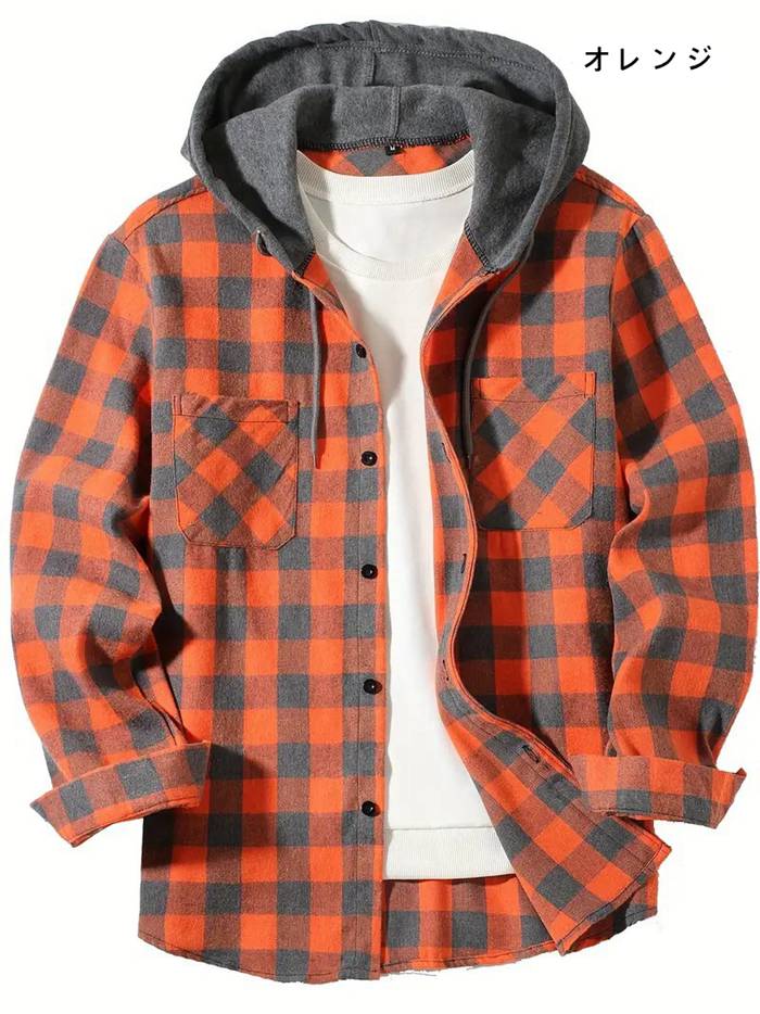 Dickiesフードネルシャツ オンブレチェックXLシャドー ネルシャツパーカー 61O1eynfbuL._UY1000_.jpg