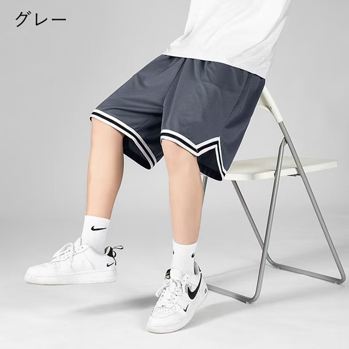 接触冷感 吸水速乾 ハーフパンツ ドライ メンズ バスパン バスケパンツ