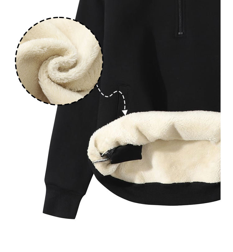 裏起毛 メンズ スウェット トレーナー 無地 極厚 保温 防寒服 ハーフジップ 長袖 スエット 上 暖か 裏起毛 裏ボア あった |  | 10