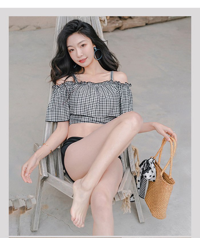 水着 レディース ビキニ オフショルダー 3点セット M/L/XL フレア水着 スカート 夏 セクシー 可愛い ビーチ リゾート 女の子 |  | 07