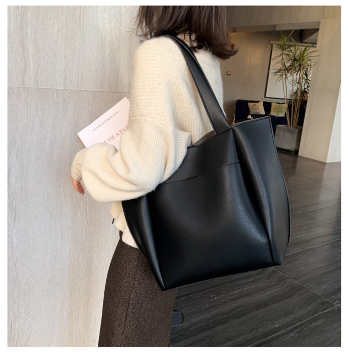 トートバッグ レディース 通勤 A4サイズ 鞄 多収納 合皮 かばん 肩掛け 太め PUレザー 通勤バッグ 仕事 オフィス ビジネストートカバン |  | 05