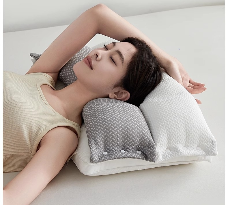 枕 肩こり 二段階高さ 首こり まくら マクラ 快眠枕 安眠枕 高反発枕