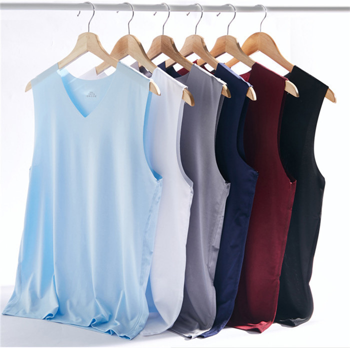 タンクトップ メンズ 接触冷感 汗取り 2枚セット インナー シームレス ノースリーブ Vネック インナーシャツ 肌着 下着 |  | 06