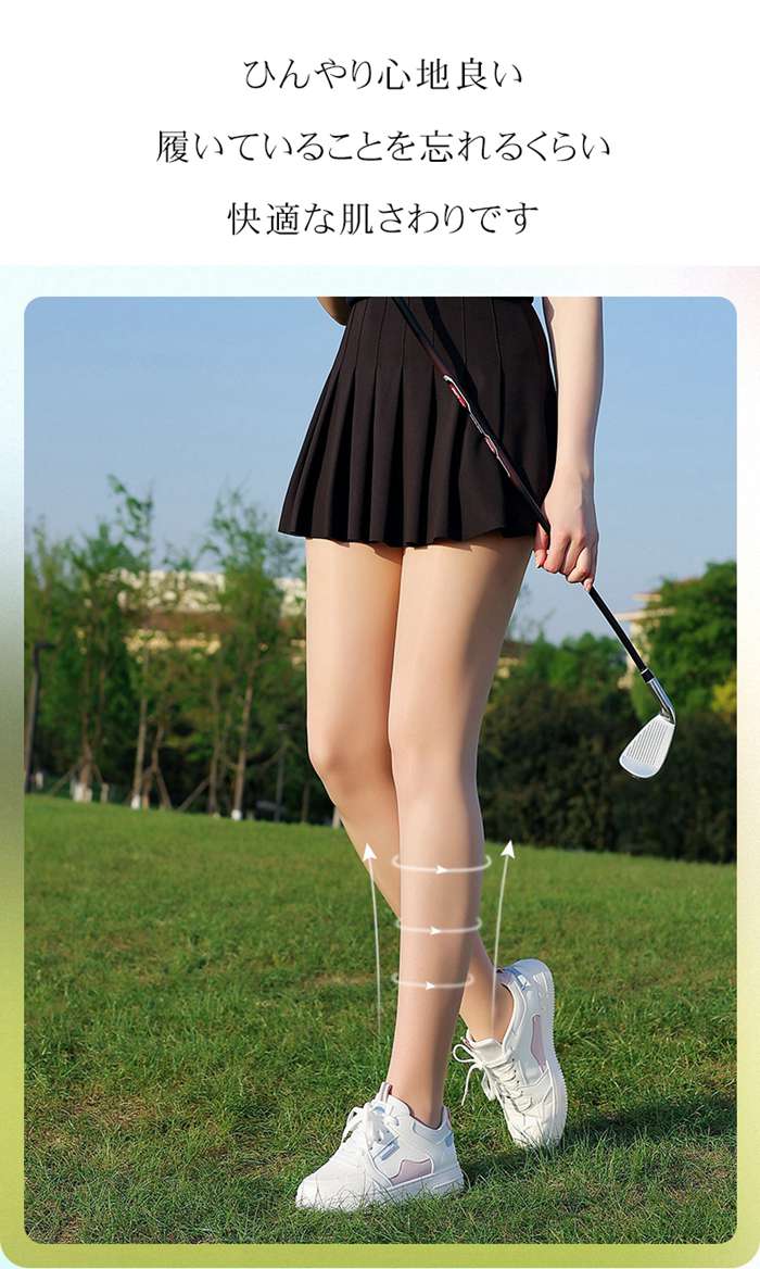 ゴルフ用 UVカット ストッキング レギンス ゴルフウェア スポーツ レディース |  | 02