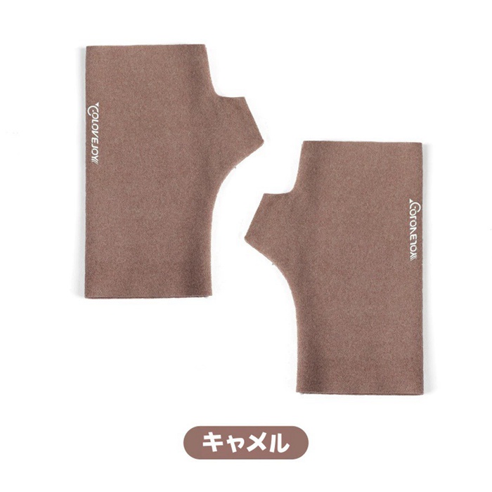 手袋 レディース  指なし 冬 スマホ対応 グローブ 防寒手袋 薄手 暖かい おしゃれ シンプル 無地 ハンドアームウォーマー |  | 03