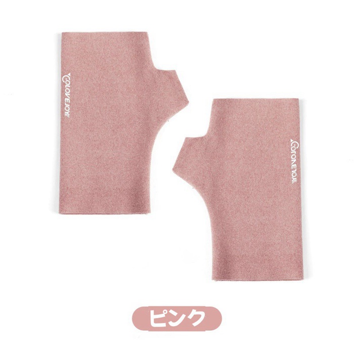 手袋 レディース  指なし 冬 スマホ対応 グローブ 防寒手袋 薄手 暖かい おしゃれ シンプル 無地 ハンドアームウォーマー |  | 01