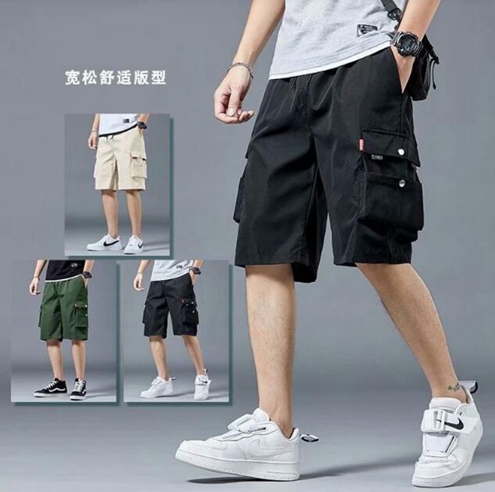 カーゴパンツ ショートパンツ 5分丈 通勤 通学 メンズ ハーフパンツ ビーチショーツ カーゴパンツ 5分丈 ひざ丈 半ズボン 夏物 | 