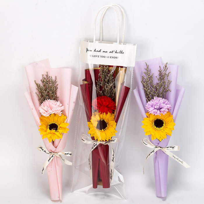 ソープフラワー ブーケ 母の日 カーネーション フレグランス 花束 2輪 ひまわり 枯れない花 造花 石鹸花 プレゼント ギフト 贈り物 かわいい |  | 11