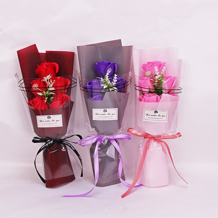 ソープフラワー バラ 5輪 枯れない花 花束 ボックス入り ブーケ フレグランス 造花 石鹸花 プレゼント ギフト 贈り物 結婚記念日 バレンタイン かわいい |  | 10