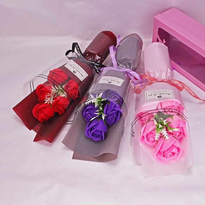 ソープフラワー バラ 5輪 枯れない花 花束 ボックス入り ブーケ フレグランス 造花 石鹸花 プレゼント ギフト 贈り物 結婚記念日 バレンタイン かわいい |  | 11