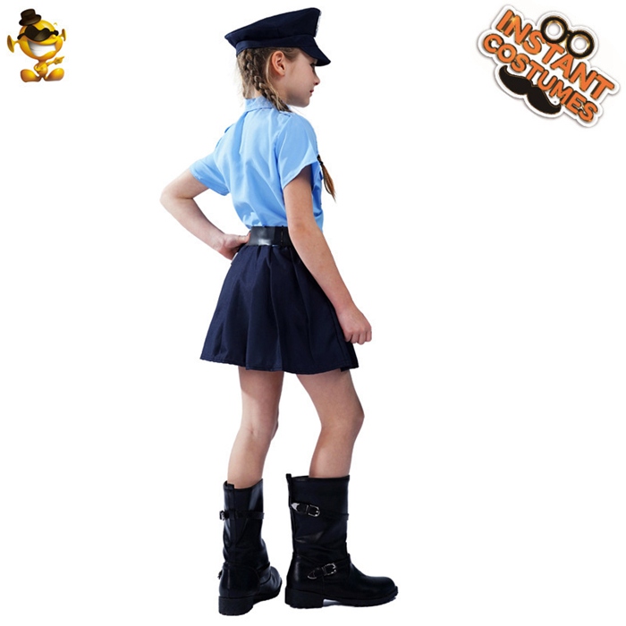 ハロウィン衣装 子供 コスプレ 警察 豪華4点セット ハロウィン衣装 キッズ 子供服 女の子 警察官 警官仮装 お誕生日 |  | 02