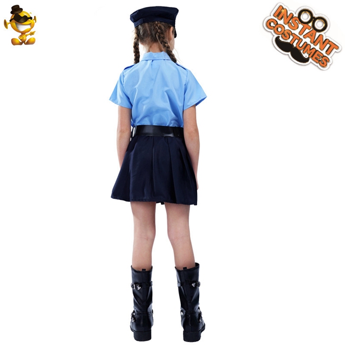 ハロウィン衣装 子供 コスプレ 警察 豪華4点セット ハロウィン衣装 キッズ 子供服 女の子 警察官 警官仮装 お誕生日 |  | 03