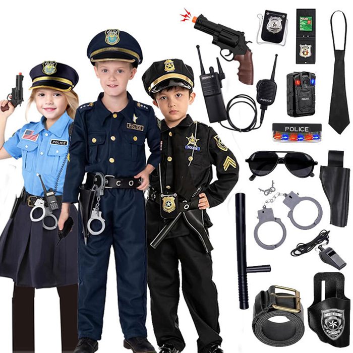 ポリス コスプレ 子供 男の子 女の子 警察官 キッズ 子ども ハロウィン クリスマス プレゼント 衣装 コスチューム キッズ 保育園 | 