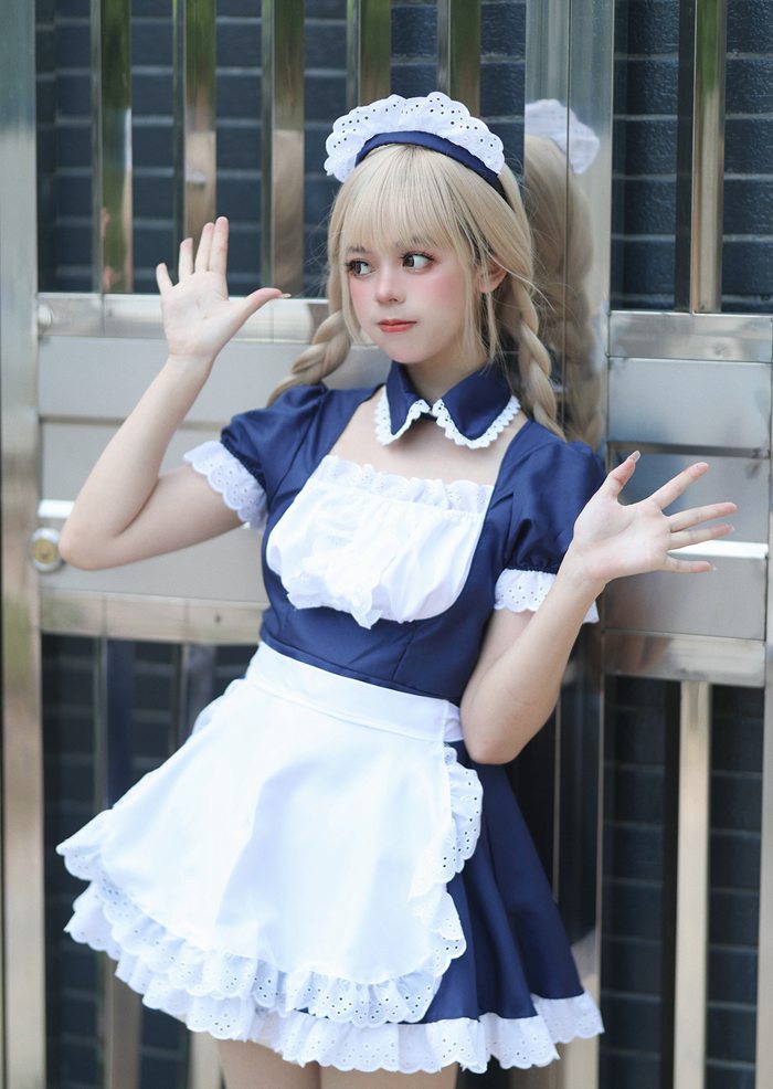 コスプレ ハロウィン メイド メイドコスプレ カチューシャ ワンピース フルセット 大きいサイズ 衣装 仮装 女 |  | 01