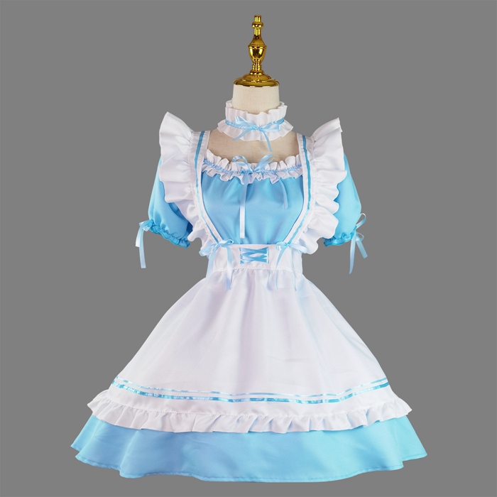 メイド服 ショート丈 メイドコスプレ セクシーコスチューム ハロウィン メイド喫茶 コスプレ 上下セット 可愛い |  | 04