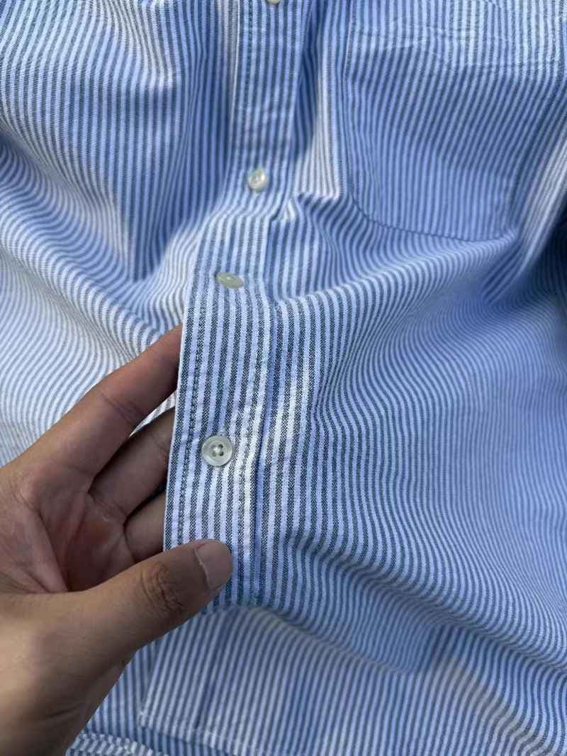 カジュアルシャツ メンズ長袖 ストライプ柄 ボタンダウン ポケット付き 開襟 シャツ トップス おしゃれ きれいめ カッコイイ |  | 12