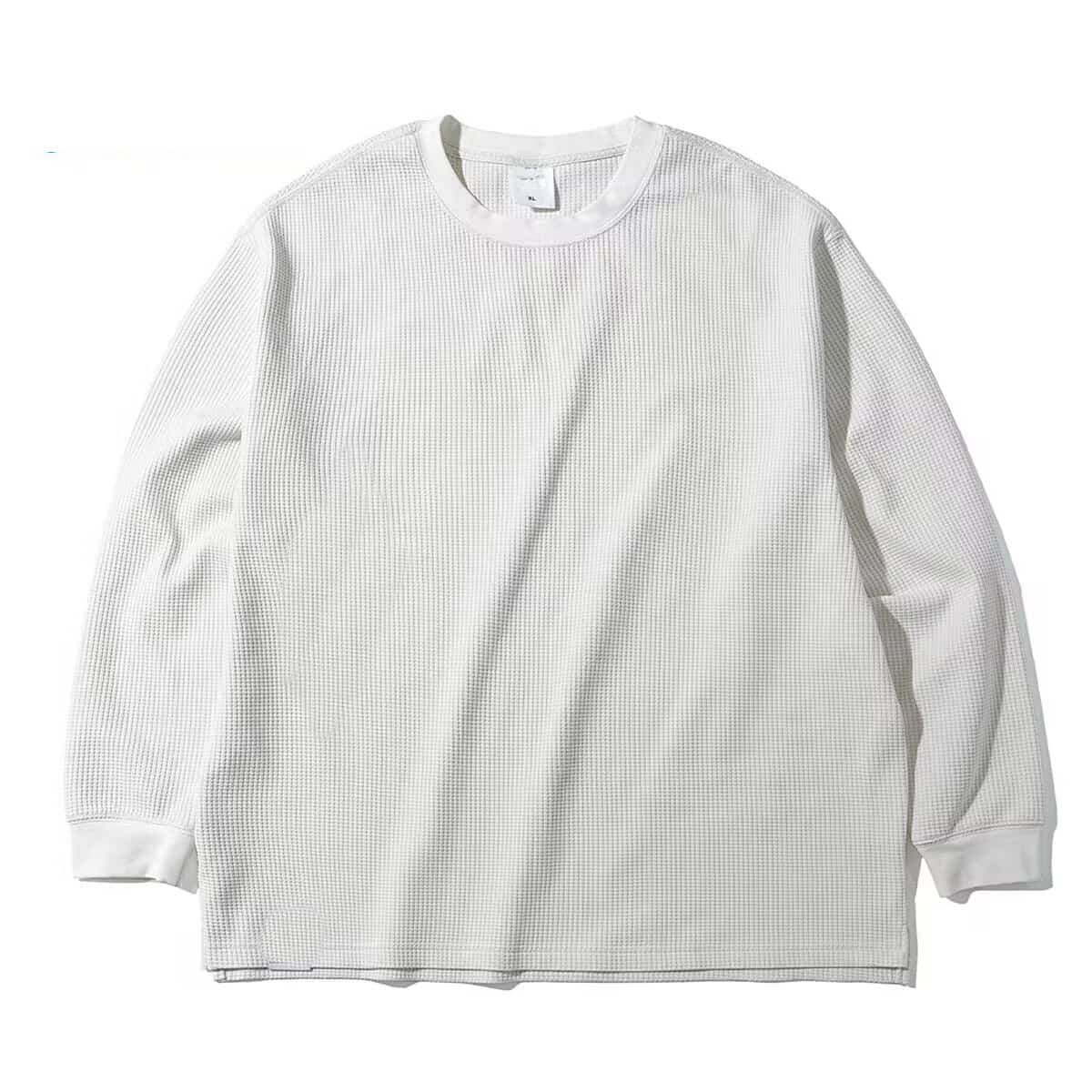 ワッフル tシャツメンズ 長袖tシャツ カットソー 裾スリット 長袖 クルーネック 無地 インナー トップス ゆったり ビッグシ |  | 03