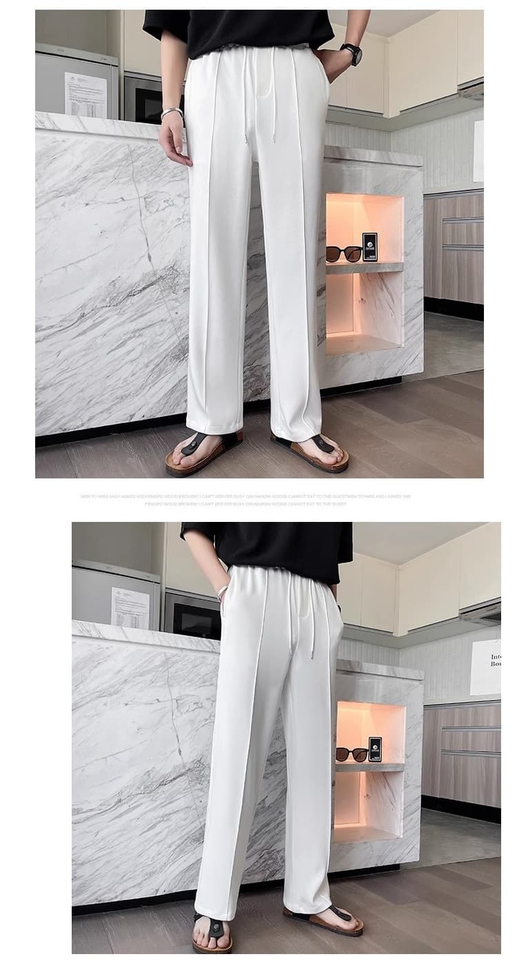 スウェットパンツ センタープレスメンズ ロングパンツ ロング丈 パンツ ストレートパンツ ズボン ウエストゴム 無地 ボトム |  | 07