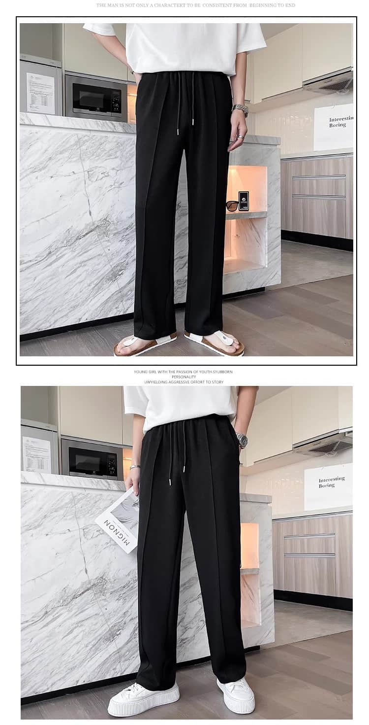 スウェットパンツ センタープレスメンズ ロングパンツ ロング丈 パンツ ストレートパンツ ズボン ウエストゴム 無地 ボトム |  | 11
