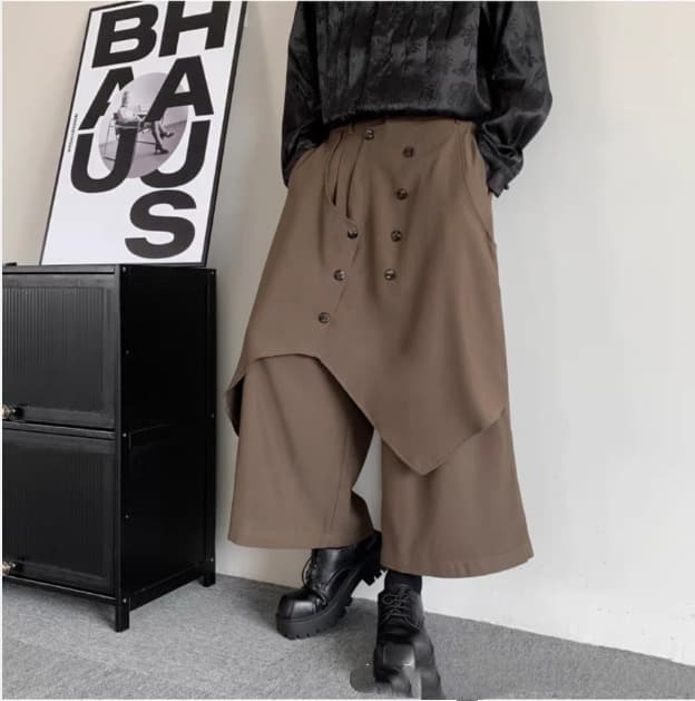 サルエルパンツメンズ 袴パンツ ワイドパンツ ボリューム ガチョウパンツ 無地 ゆったり ビッグシルエット リラックスパンツ |  | 07