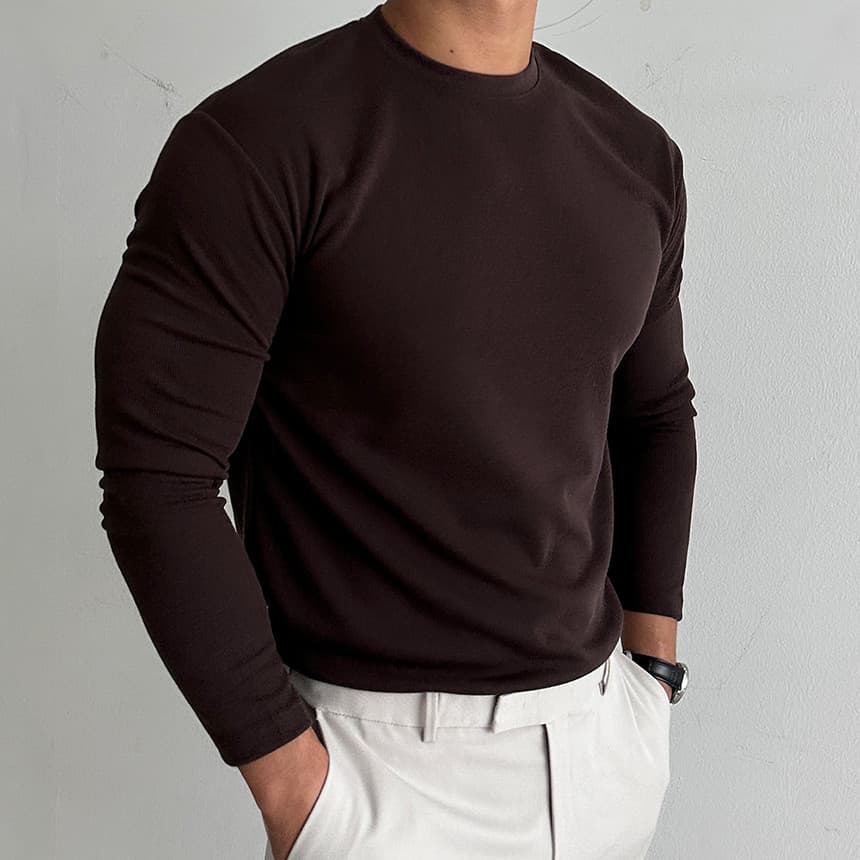 微起毛 カットソーメンズ tシャツ 防寒 保温 暖かい クルーネック 長袖 無地 インナー トップス おしゃれ きれいめ カッコイ |  | 16