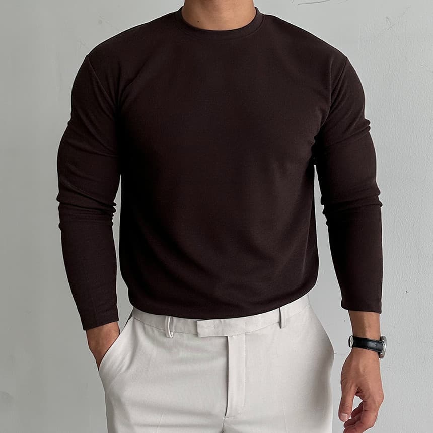微起毛 カットソーメンズ tシャツ 防寒 保温 暖かい クルーネック 長袖 無地 インナー トップス おしゃれ きれいめ カッコイ |  | 17