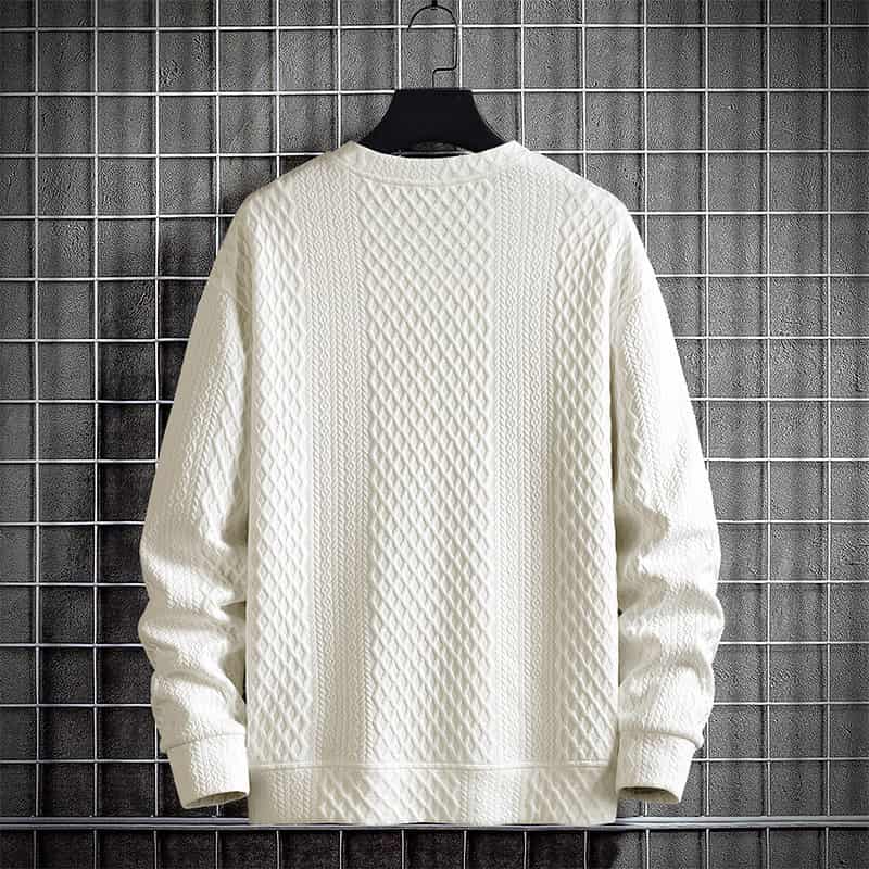 トレーナー ジャガード 大きいサイズ メンズ 2TYPE プルオーバー 春 秋 トップス ゆったり 長袖 クルーネック Tシャツ 切り |  | 10