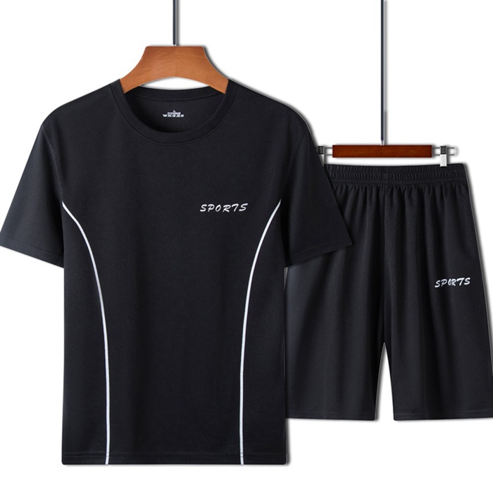 セットアップ 上下セット メンズ ジャージ  2点セット ジャージ 上下 ビッグＴシャツ ショートパンツ リラックスウェア 部屋着 ルームウェア  夏服 |  | 02