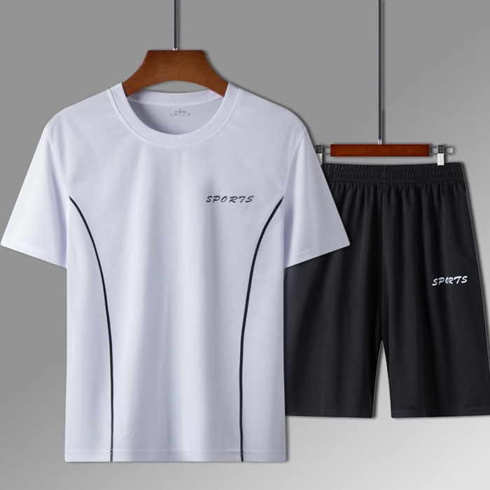 セットアップ 上下セット メンズ ジャージ  2点セット ジャージ 上下 ビッグＴシャツ ショートパンツ リラックスウェア 部屋着 ルームウェア  夏服 |  | 01
