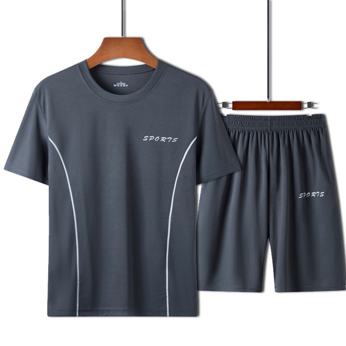 セットアップ 上下セット メンズ ジャージ  2点セット ジャージ 上下 ビッグＴシャツ ショートパンツ リラックスウェア 部屋着 ルームウェア  夏服 |  | 03