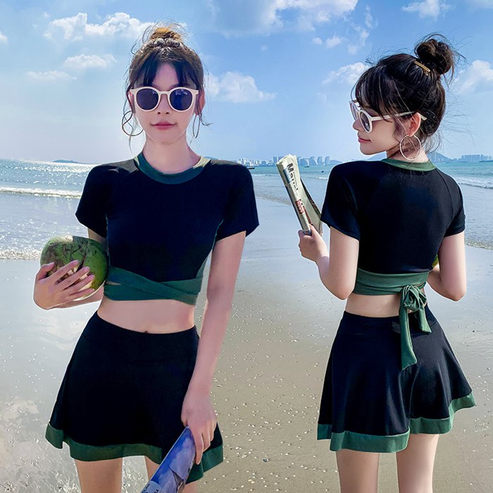 水着 レディース 体型カバー 水着 レディース 2点セット セパレート 中学生 高校生 可愛い スイムウェア リゾート 夏 カジュアル 20代 |  | 07