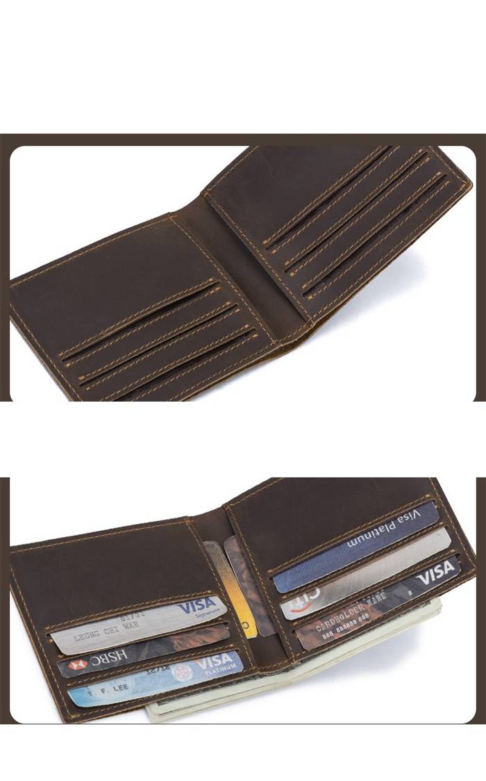 本革 二つ折り財布 メンズ 二つ折り 折財布 軽い 使いやすい コンパクト レザー 革 シンプル 定番 ウォレット 8枚カード収納 プ |  | 13