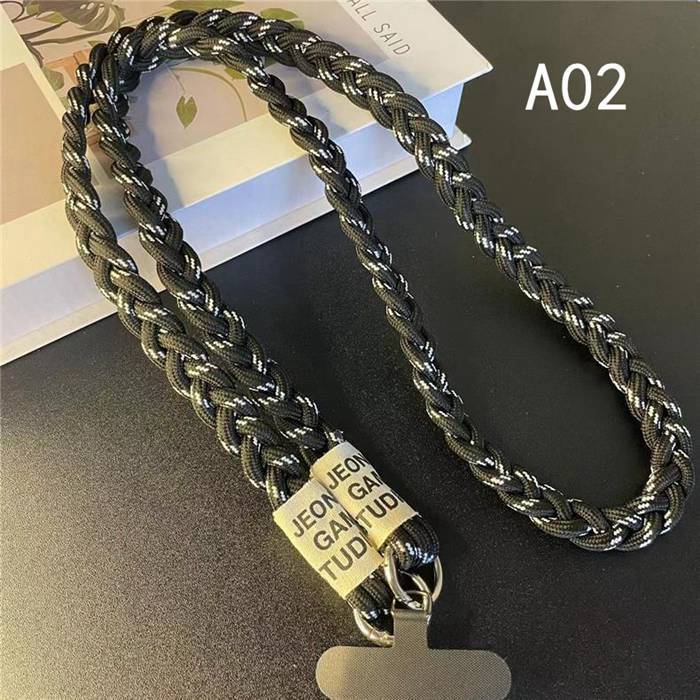 スマホショルダー ストラップ 編み込み 三つ編みネックストラップ 120cm 太め |  | 02