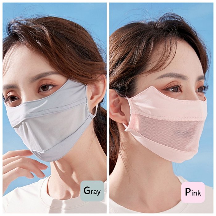 UVマスク 日焼け防止専用マスク 接触冷感 UVカット マスク メッシュ 調節可能 洗える 通気性 |  | 03