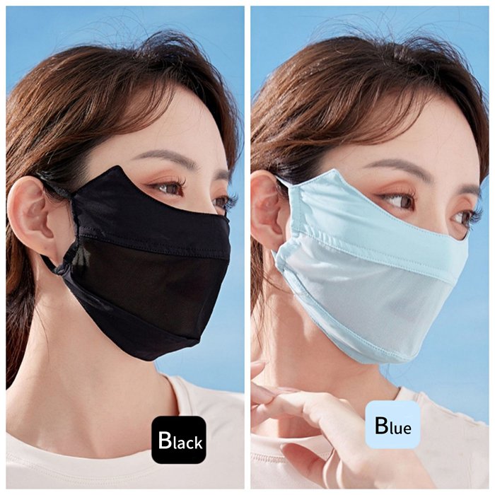 UVマスク 日焼け防止専用マスク 接触冷感 UVカット マスク メッシュ 調節可能 洗える 通気性 |  | 02