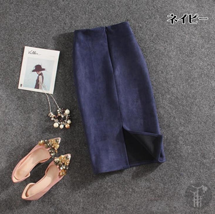 タイトスカート ボトムス 送料無料 ペンシルスカート レディース 膝丈 ひざ丈 無地 スリット 通勤 きれいめ ストレッチ 春秋冬 代引不可 |  | 04