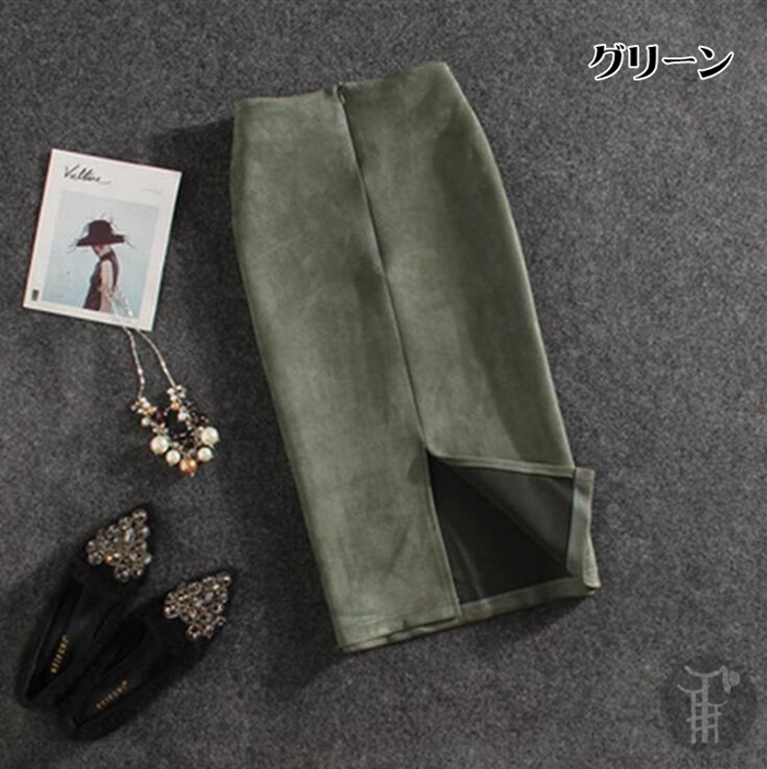 タイトスカート ボトムス 送料無料 ペンシルスカート レディース 膝丈 ひざ丈 無地 スリット 通勤 きれいめ ストレッチ 春秋冬 代引不可 |  | 08