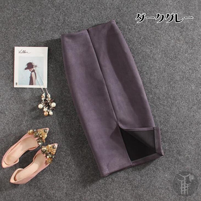 タイトスカート ボトムス 送料無料 ペンシルスカート レディース 膝丈 ひざ丈 無地 スリット 通勤 きれいめ ストレッチ 春秋冬 代引不可 |  | 05