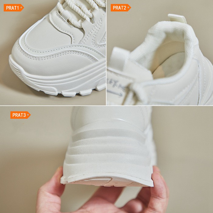 厚底スニーカー レディース ダッド シューズ ダッド スニーカー ウォーキング シューズ インヒール 幅広 白 黒 厚底 ス |  | 14